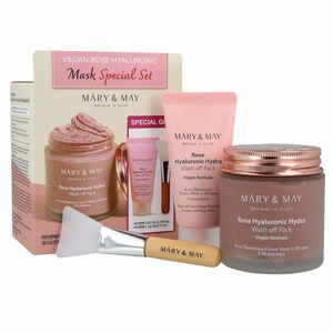 MARY & MAY Dárková sada Vegan Rose Hyaluronic Mask Special Gift Set obraz