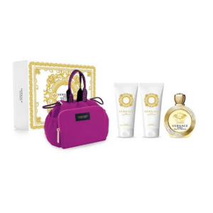 Versace Eros Pour Femme - EDT 100 ml + sprchový gel 100 ml + tělové mléko 100 ml + kosmetická taštička obraz