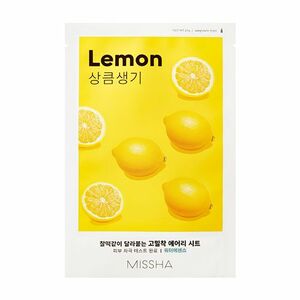 Missha Plátýnková maska s výtažkem z citronu Lemon (Airy Fit Sheet Mask) 19 g obraz