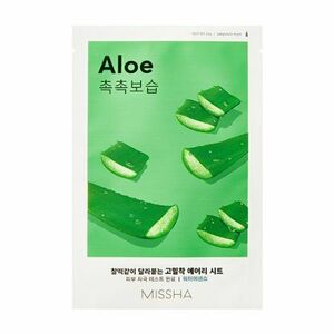 Missha Hydratační plátýnková pleťová maska Aloe (Airy Fit Sheet Mask) 19 g obraz