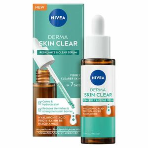 Nivea Regenerační a hloubkově hydratační pleťové sérum Derma Skin Clear Serum 30 ml obraz