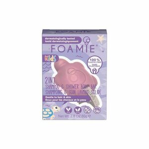 Foamie Dětská sprchová péče na tělo a vlasy Cherry (2 in 1 Shampo & Shower Body Bar) 80 g obraz