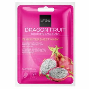 Gabriella Salvete Zklidňující pleťová plátýnková maska Dragon Fruits (Soothing Sheet Face Mask) 1 ks obraz