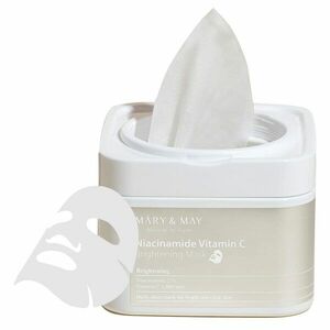 MARY & MAY Rozjasňující pleťová maska Niacinamide Vitamin C (Brightening Mask) 30 ks obraz