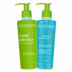 Bioderma Sada čisticích pěnivých gelů pro smíšenou až mastnou pleť Sébium Gel Moussant Duo obraz