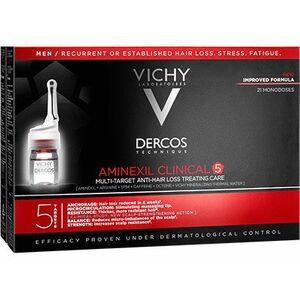 Vichy Multiúčelová kúra proti vypadávání vlasů pro muže Dercos Aminexil Clinical 5 21 x 6 ml obraz