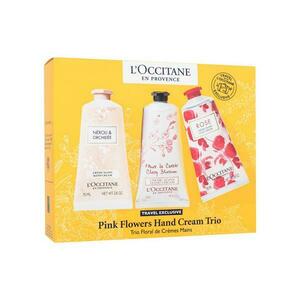 L'Occitane en Provence Dárková sada krémů na ruce Pink Flowers Hand Cream Trio obraz