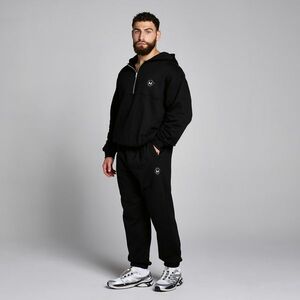 MP Pánská Tempo Hybrid 1/4 Zip Mikina S Kapucí – Černá - L obraz