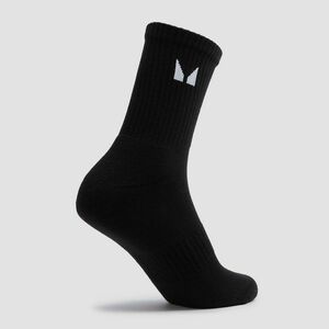 MP Unisex Crew Socks (3 Pack) - Black - UK 6-8 obraz