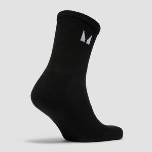 MP Unisex Crew Socks (5 Pack) - Black - UK 6-8 obraz