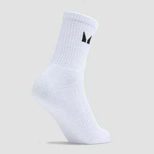 MP Unisex Crew Socks (3 Pack) - White - UK 9-11 obraz