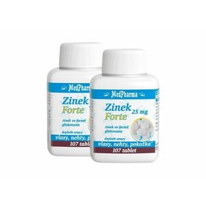 MedPharma Zinek 25 mg Forte 107 tablet 2 kusy: 2x107 tbl. obraz