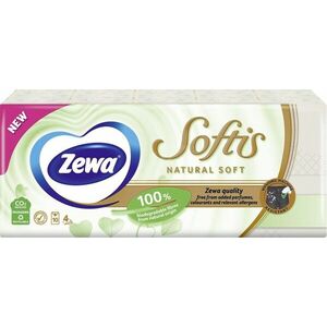 Zewa Natural Soft papierové hygienické vreckovky 10 x 9 ks obraz