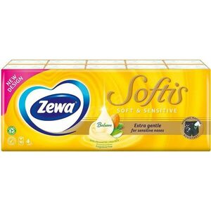 Zewa Softis Soft & Sensitive papierové vreckovky 10 x 9 ks obraz