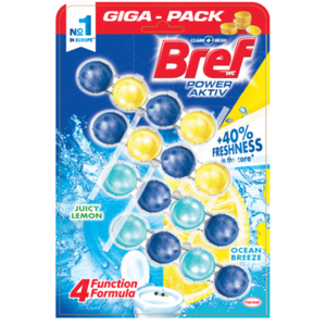 Bref Power Aktiv GIGA Lemon 2x50g Ocesan 2x50g WC Blok obraz