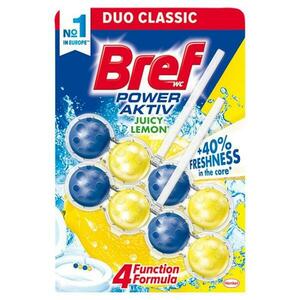 Bref Power Aktiv Lemon tuhý WC blok 2 x 50 g obraz