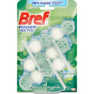 Bref Power Active - Pro Nature Mint & Eucalyptus WC Blok 3x50g obraz