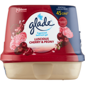 Glade Lucious Cherry & Peony vonný gél do kúpeľne 180 g obraz