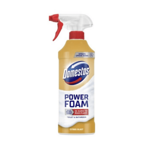 Domestos Power Foam Citrus Blast čistiaca pena na toaletu a kúpelňu 435 ml obraz