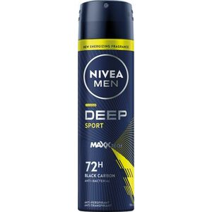 Nivea Men Deep BLACK Carbon Sport deospray 150 ml obraz