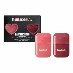 HUDA BEAUTY - Baby Blush Duo Black Cherry and Strawberry Cream – Sada tvářenek obraz