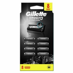 GILLETTE Mach3 Náhradní hlavice Charcoal 8 kusů obraz