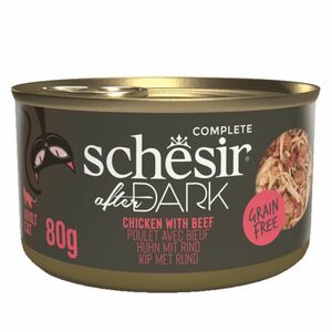 SCHESIR After Dark Wholefood konzerva pro kočky kuře a hovězí 80 g obraz