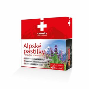 CEMIO Alpské pastilky šalvěj a vitamin C 40 pastilek obraz