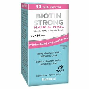 VITABALANS LADY Biotin strong hair & nail 60 tablet + 30 tablet ZDARMA obraz