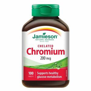 JAMIESON Chrom 200 mcg v chelátové formě 100 tablet obraz