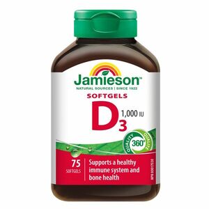 JAMIESON Vitamín D3 1000 IU 75 kapslí obraz