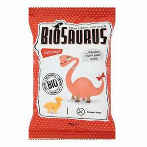 BIOSAURUS Bezlepkové kukuřičné křupky s kečupem BIO 50 g obraz