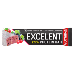 NUTREND Excelent protein bar černý rybíz s brusinkami 85 g obraz