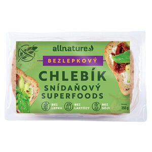 ALLNATURE Bezlepkový chlebík snídaňový superfoods 350 g obraz