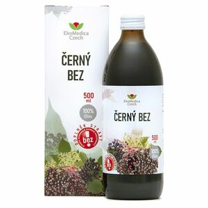 EKOMEDICA Černý bez 100% šťáva 500 ml obraz