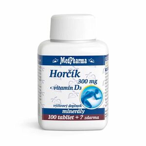 MEDPHARMA Hořčík 300 mg + vitamin D3 107 tablet obraz