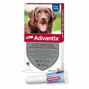 ADVANTIX Spot-on pro psy 25-40 kg 4 ml 4 pipety obraz