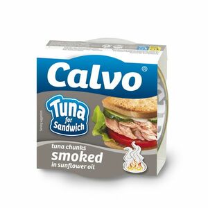 CALVO Sandwich uzený tuňák ve slunečnicovém oleji 142 g obraz