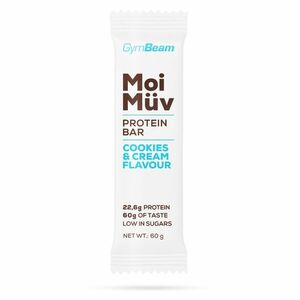 GYMBEAM Proteinová tyčinka MoiMüv cookies & cream 60 g obraz