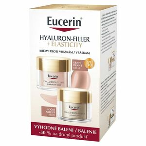 EUCERIN Hyaluron- Filler + Elasticity Denní krém 50 ml + noční krém 50 ml obraz