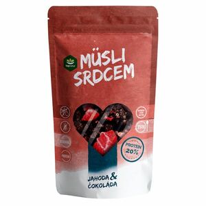 TOPNATUR Müsli srdcem proteinové jahoda a čokoláda 250 g obraz