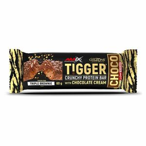 AMIX Tigger zero choco protein bar triple brownie tyčinka 60 g obraz