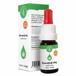 Zelená Země CBD Konopný olej 10% 10ml obraz