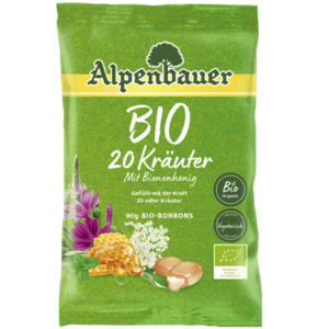 ALPENBAUER Přírodní bonbóny 20 bylinek BIO 90 g obraz