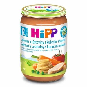 HIPP Menu bio zelenina a těstoviny s kuřecím masem 12m+ 220 g obraz