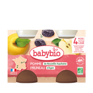 BABYBIO Jablko se sušenou švestkou 2x130 g obraz