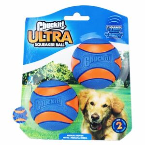 CHUCKIT Ultra Squeaker Ball M 6 cm/2 ks obraz