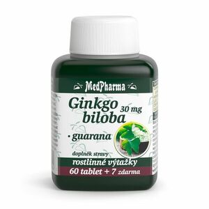 MedPharma Ginkgo biloba 30 mg + Guarana 67 tablet obraz