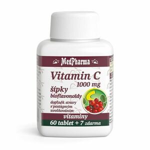 MedPharma Vitamin C se šípky 1000 mg 67 tablet obraz