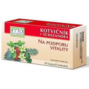 Fytopharma Kotvičník + Schizandra tobolky na podporu vitality 30 ks obraz